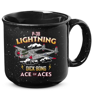 Lockheed P38 Lightning 15oz Campfire Ceramic Mug