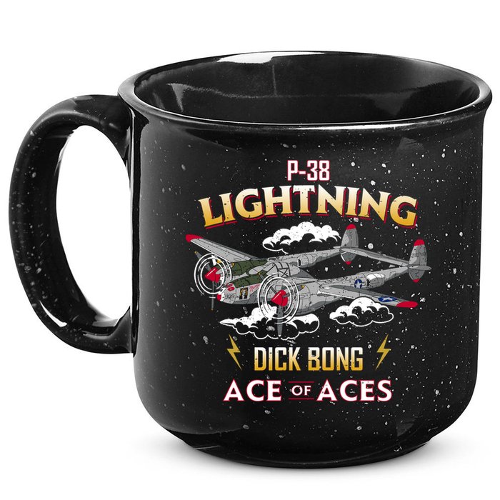 Lockheed P38 Lightning 15oz Campfire Ceramic Mug