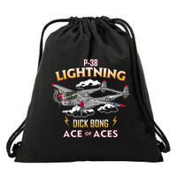 Lockheed P38 Lightning Drawstring Bag