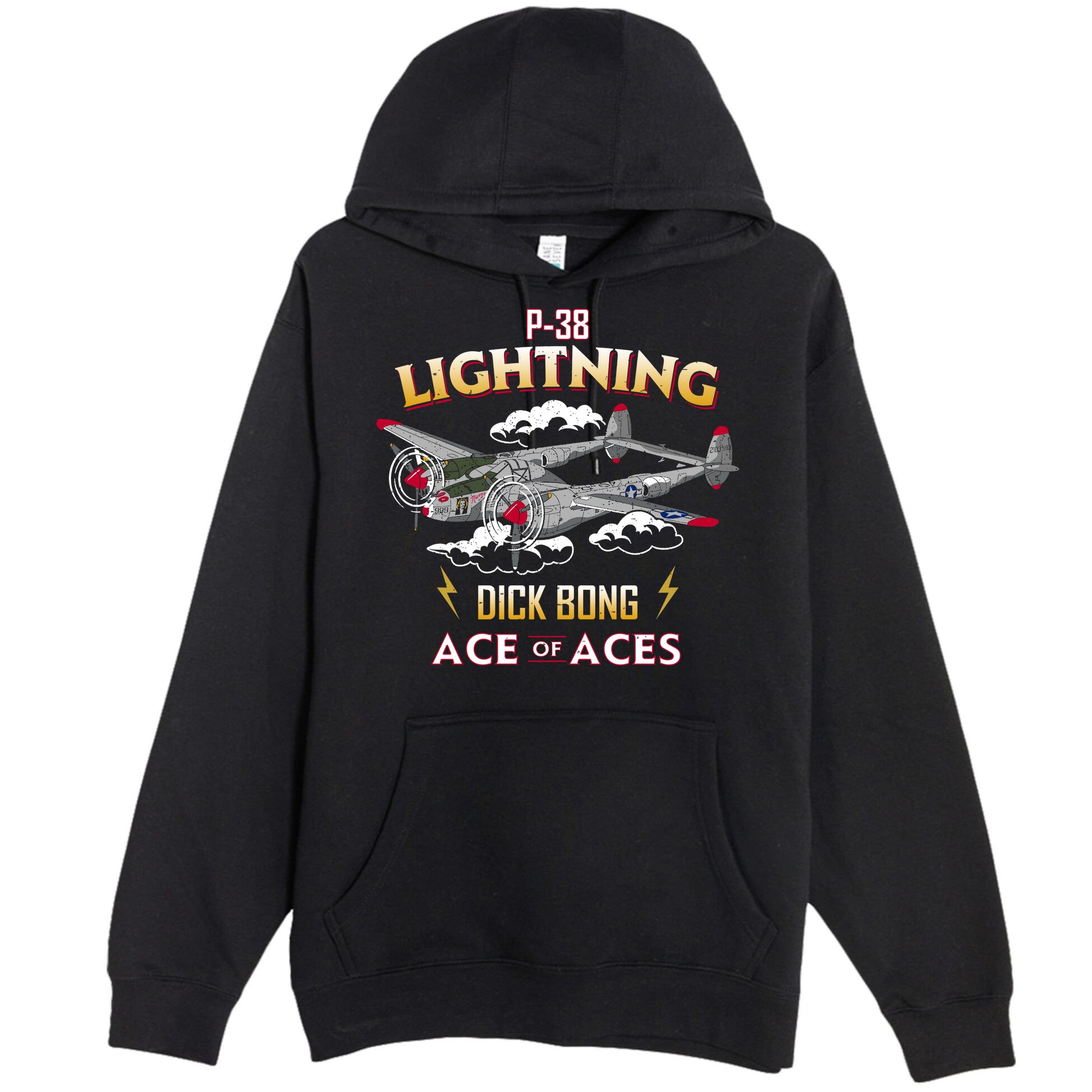 Lockheed P38 Lightning Premium Pullover Hoodie