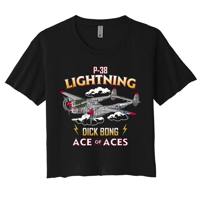 Lockheed P38 Lightning Crop Top
