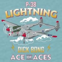 Lockheed P38 Lightning Sueded Cloud Jersey T-Shirt