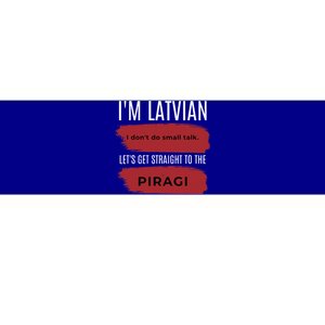 Latvian Pride Latvia Souvenir Piragi Latvian Favorite Food Bumper Sticker