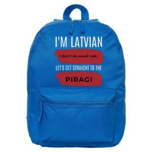 Latvian Pride Latvia Souvenir Piragi Latvian Favorite Food 16 in Basic Backpack