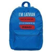 Latvian Pride Latvia Souvenir Piragi Latvian Favorite Food 16 in Basic Backpack