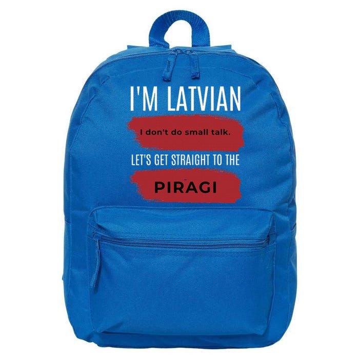 Latvian Pride Latvia Souvenir Piragi Latvian Favorite Food 16 in Basic Backpack