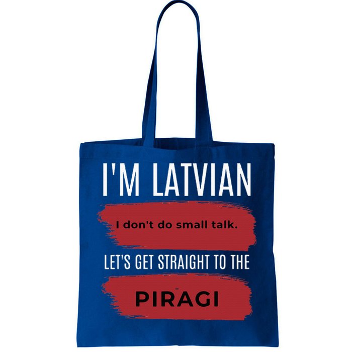 Latvian Pride Latvia Souvenir Piragi Latvian Favorite Food Tote Bag