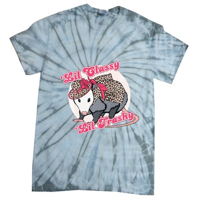 Leopard Possum Lil Classy Lil Trashy Possum Sarcastic Tie-Dye T-Shirt