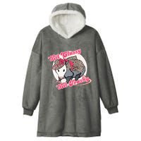 Leopard Possum Lil Classy Lil Trashy Possum Sarcastic Hooded Wearable Blanket