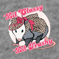 Leopard Possum Lil Classy Lil Trashy Possum Sarcastic Tall Hoodie