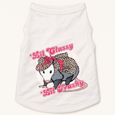 Leopard Possum Lil Classy Lil Trashy Possum Sarcastic Doggie Tank