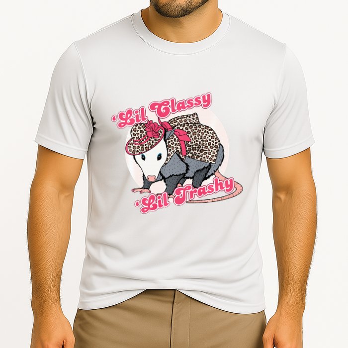 Leopard Possum Lil Classy Lil Trashy Possum Sarcastic Performance Shirt