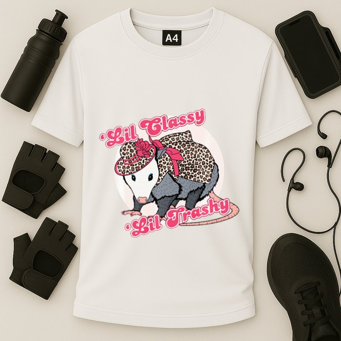Leopard Possum Lil Classy Lil Trashy Possum Sarcastic Performance Shirt