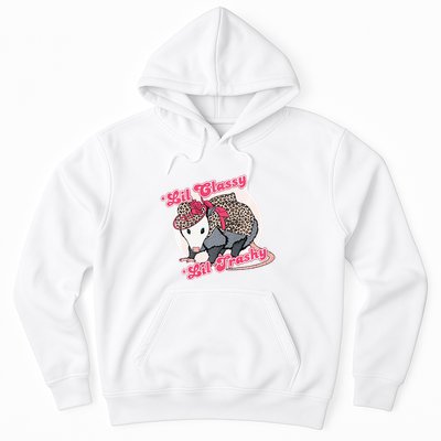Leopard Possum Lil Classy Lil Trashy Possum Sarcastic Hoodie