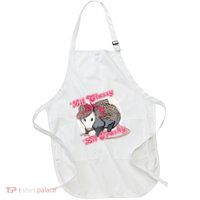 Leopard Possum Lil Classy Lil Trashy Possum Sarcastic Apron