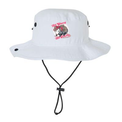 Leopard Possum Lil Classy Lil Trashy Possum Sarcastic Bucket Hat