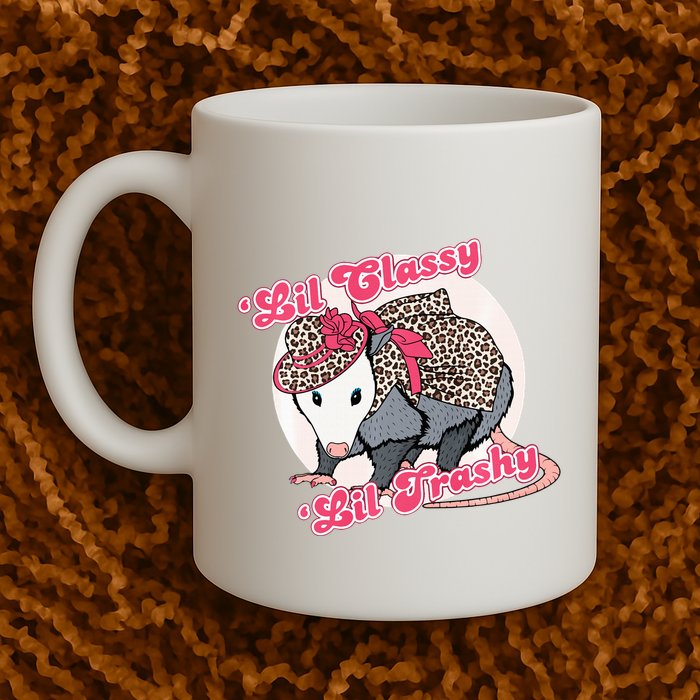 Leopard Possum Lil Classy Lil Trashy Possum Sarcastic Mug