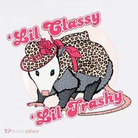 Leopard Possum Lil Classy Lil Trashy Possum Sarcastic 11oz C Handle Ceramic Mug