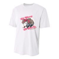 Leopard Possum Lil Classy Lil Trashy Possum Sarcastic Youth Performance Sprint T-Shirt