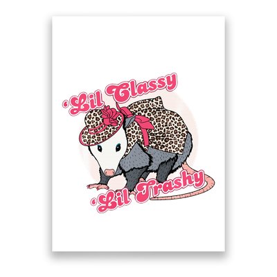 Leopard Possum Lil Classy Lil Trashy Possum Sarcastic Poster