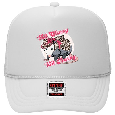 Leopard Possum Lil Classy Lil Trashy Possum Sarcastic Trucker Hat