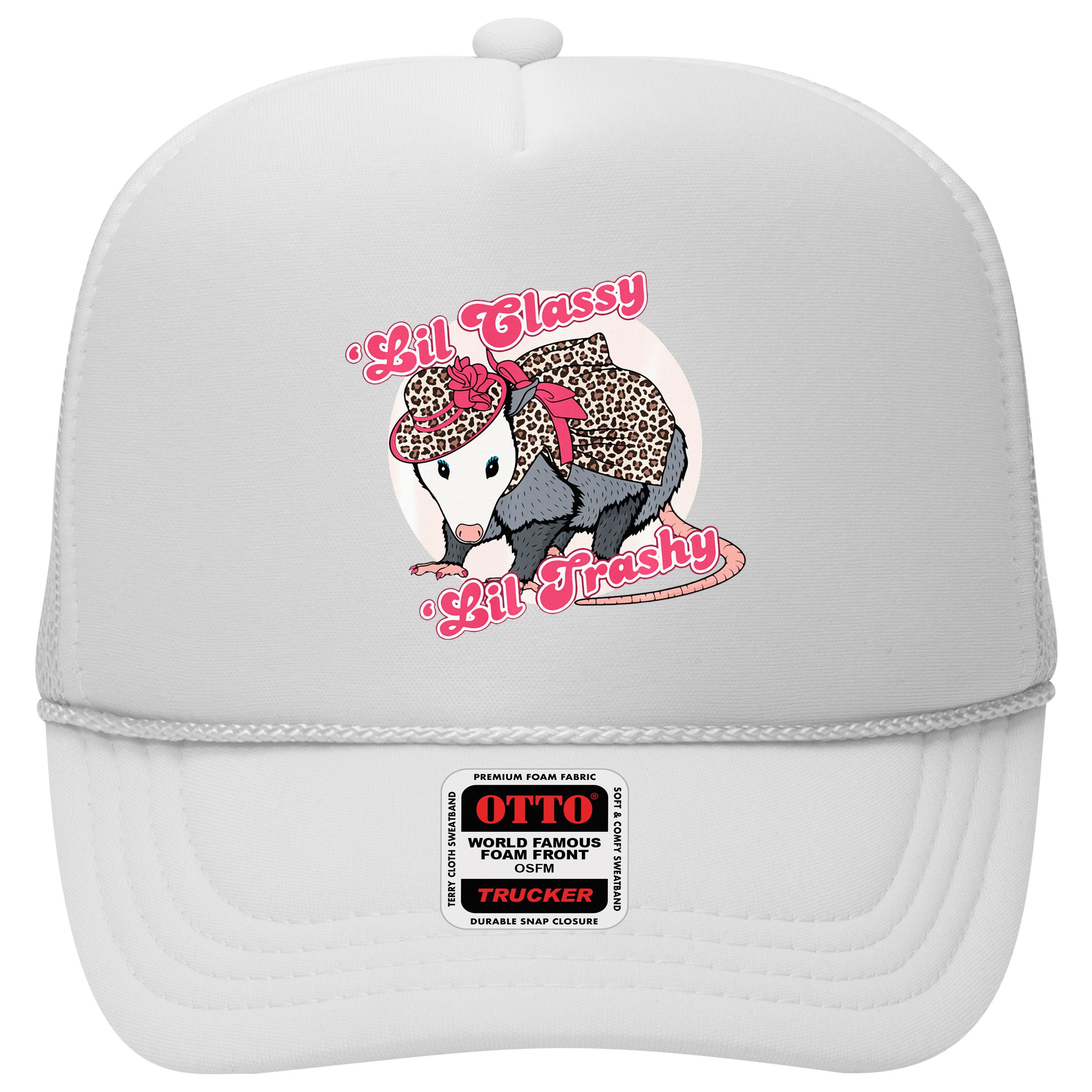 Leopard Possum Lil Classy Lil Trashy Possum Sarcastic Hat