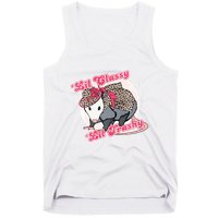 Leopard Possum Lil Classy Lil Trashy Possum Sarcastic Tank Top