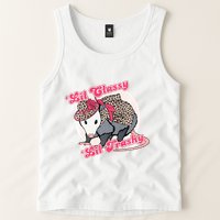 Leopard Possum Lil Classy Lil Trashy Possum Sarcastic Tank Top