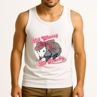 Leopard Possum Lil Classy Lil Trashy Possum Sarcastic Tank Top