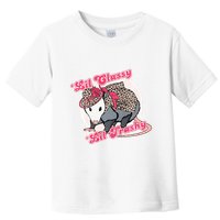 Leopard Possum Lil Classy Lil Trashy Possum Sarcastic Toddler T-Shirt