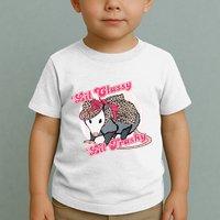 Leopard Possum Lil Classy Lil Trashy Possum Sarcastic Toddler T-Shirt