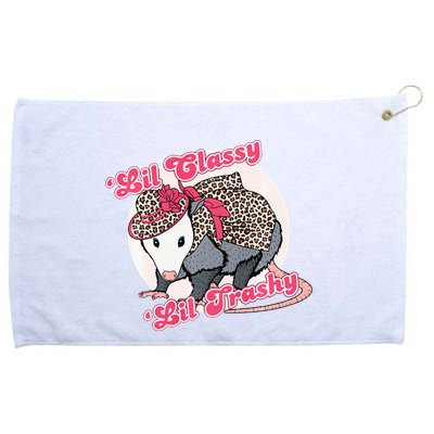 Leopard Possum Lil Classy Lil Trashy Possum Sarcastic Grommeted Golf Towel