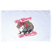 Leopard Possum Lil Classy Lil Trashy Possum Sarcastic Microfiber Hand Towel
