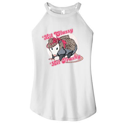 Leopard Possum Lil Classy Lil Trashy Possum Sarcastic Women’s Perfect Tri Rocker Tank