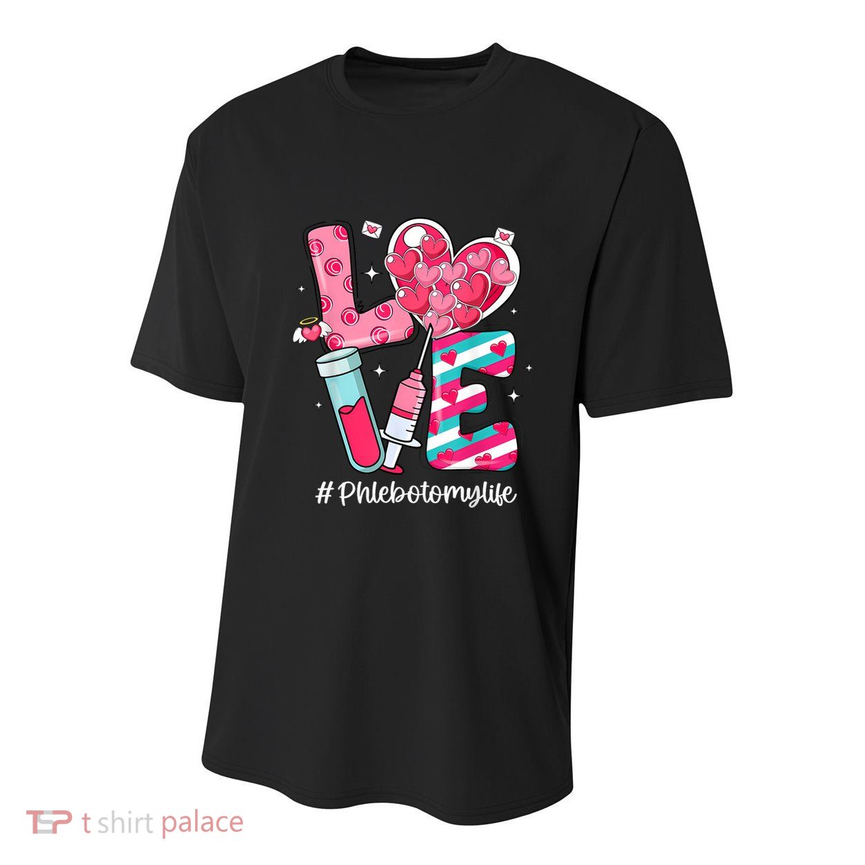 Love Phlebotomy Life Phlebotomist Valentines Day Youth Performance Sprint T-Shirt