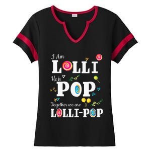 Lolli Pop Lollipop Grandmother Grandfather Ladies Halftime Notch Neck Tee