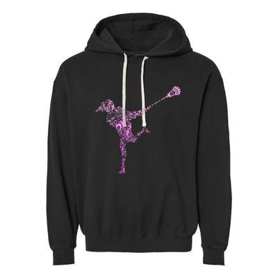 Lacrosse Player Garment-Dyed Fleece Hoodie