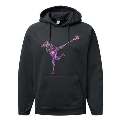 Lacrosse Player Performance Fleece Hoodie