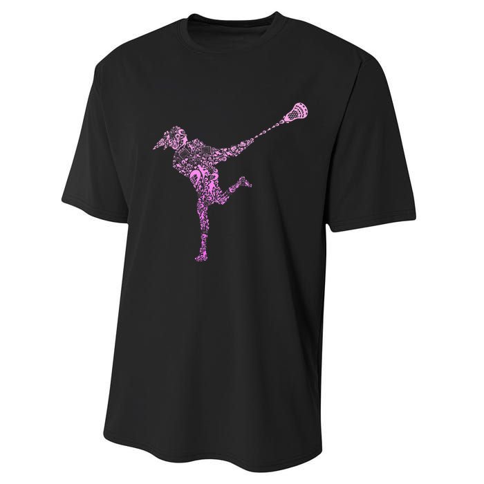 Lacrosse Player Performance Sprint T-Shirt