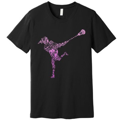 Lacrosse Player Premium T-Shirt