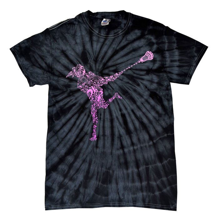 Lacrosse Player Tie-Dye T-Shirt