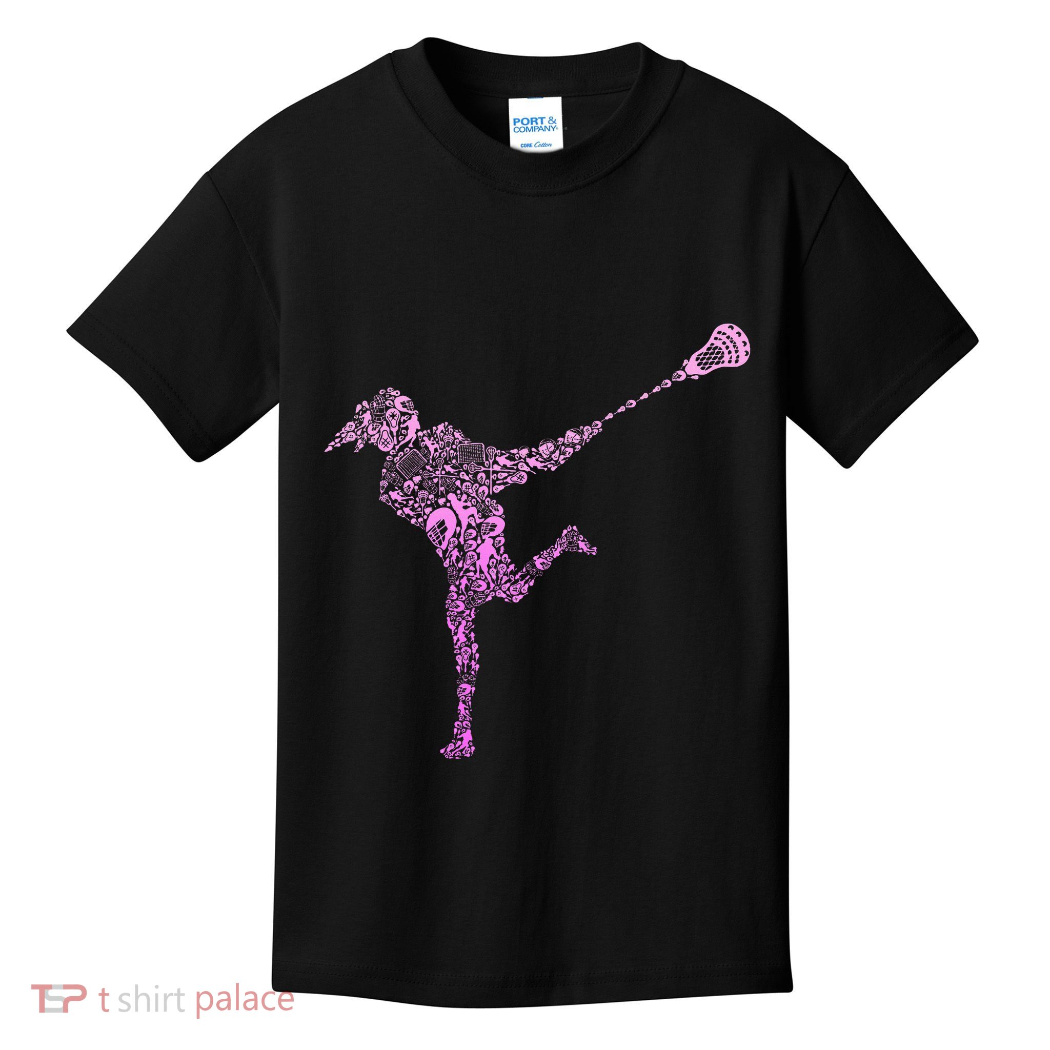 Lacrosse Player Kids T-Shirt