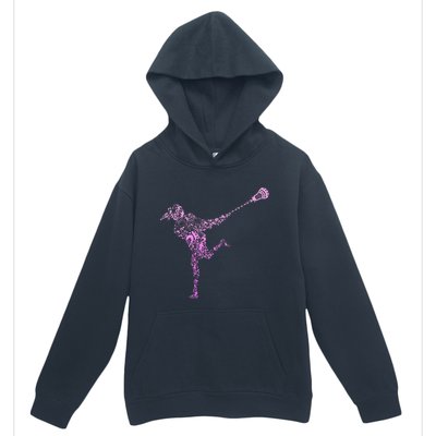 Lacrosse Player Urban Pullover Hoodie