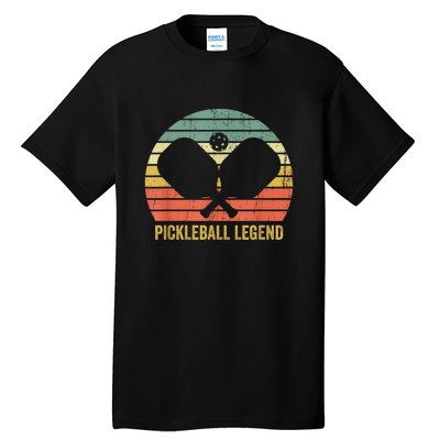 Love Pickleball Legend Funny Pickleball Player Vintage Gift Tall T-Shirt