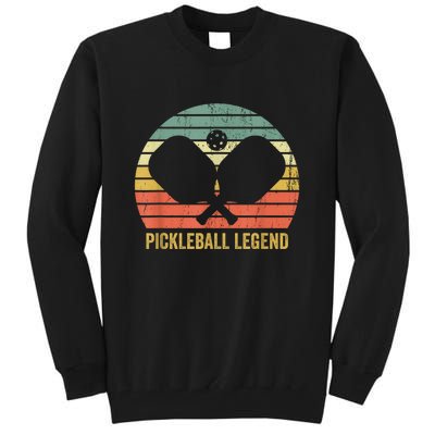 Love Pickleball Legend Funny Pickleball Player Vintage Gift Tall Sweatshirt