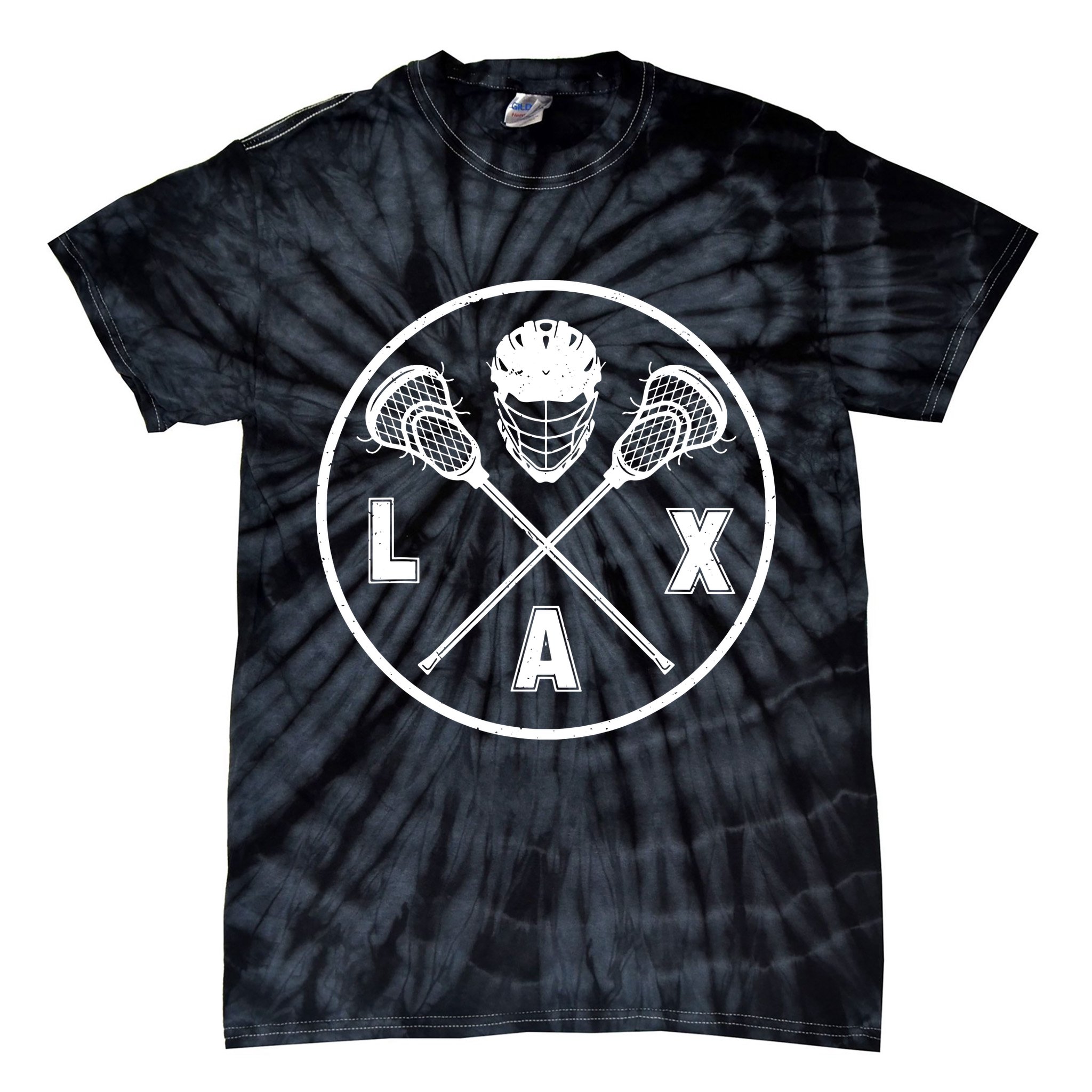 LAX Player Lacrosse Lacrosse Logo Lacrosse Lovers Tie-Dye T-Shirt
