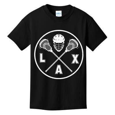 LAX Player Lacrosse Lacrosse Logo Lacrosse Lovers Kids T-Shirt
