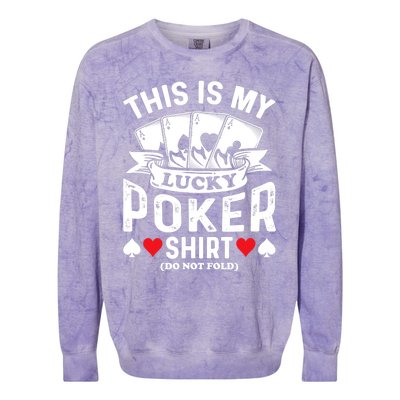 Lucky Poker Colorblast Crewneck Sweatshirt