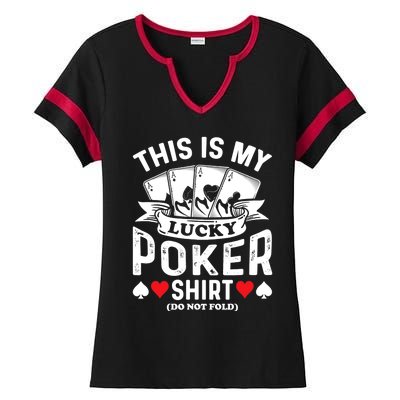 Lucky Poker Ladies Halftime Notch Neck Tee