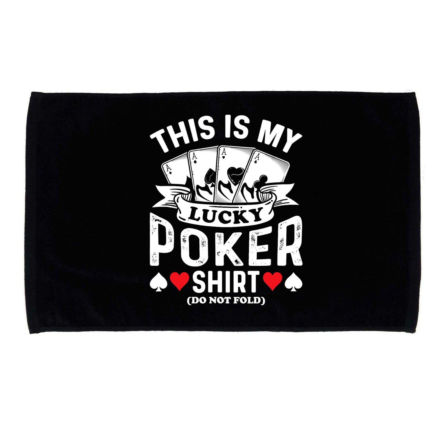 Lucky Poker Microfiber Hand Towel